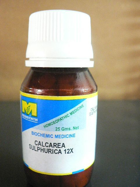 <b>SEL DE SCHUSSLER - SCHUESSLER<BR>Calcarea Sulfurica - Calcium Sulphuricum</b><br>160 Granulés en dilution 12X (D12)<br>25 grammes<br>